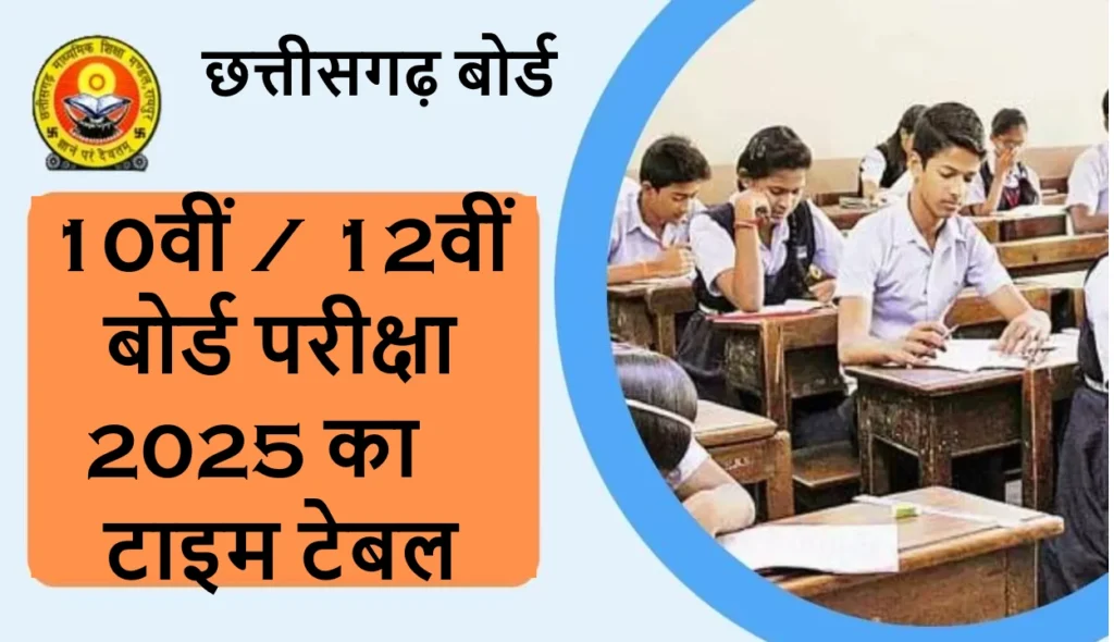 CGBSE Exam Date 2025