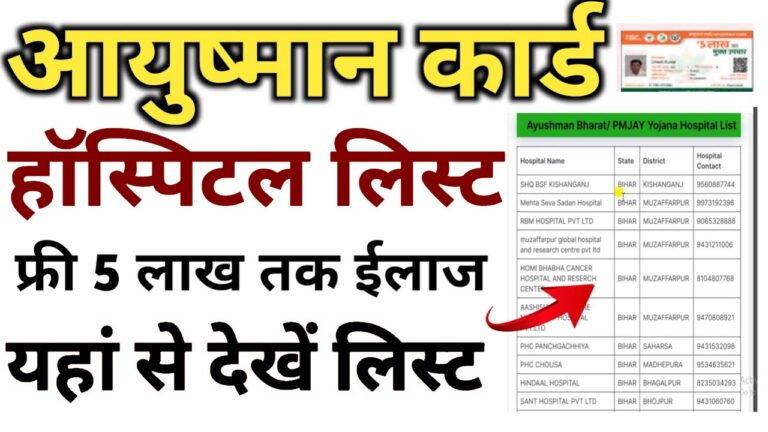 Ayushman Bharat PM-JAY Hospital List