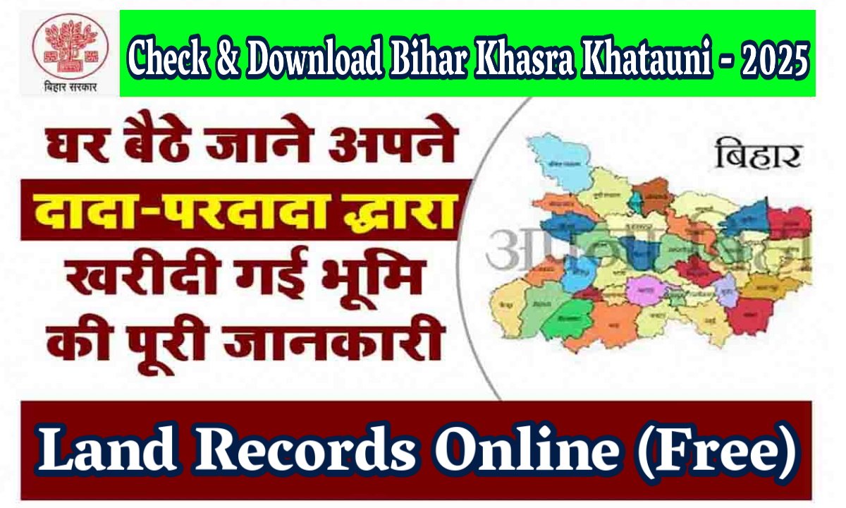 Check & Download Bihar Khasra Khatauni